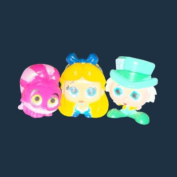 Disney Doorables “ Alice & Wonderland”  Cheshire Cat Mad Hatter Figures B10 - Picture 1 of 6